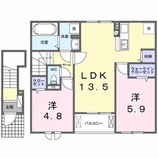 パラッツオ C【2階】の間取り