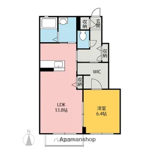 ランポーネ【1階】の間取り