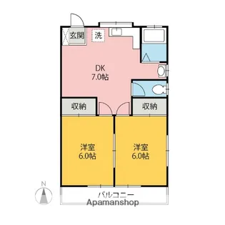 ラベンダー【2階】の間取り