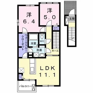 グレイスⅠ【2階】の間取り