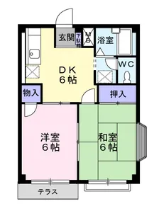 エルディム山口【1階】の間取り