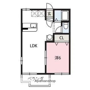 群馬県前橋市駒形町【アパート】の間取り
