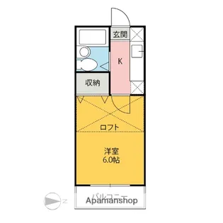クレスト大友【2階】の間取り