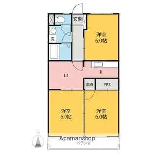アルパインローズ【2階】の間取り