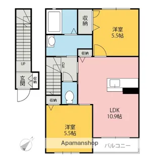アメイジング【2階】の間取り