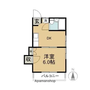 コモドカーサⅢ【201号室】の間取り