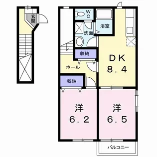 SION【2階】の間取り