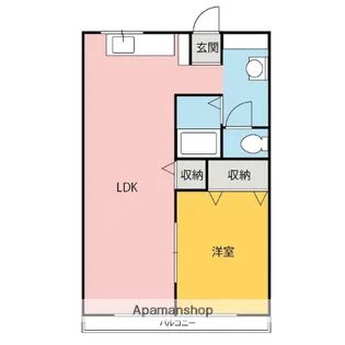 リーブルD【2階】の間取り
