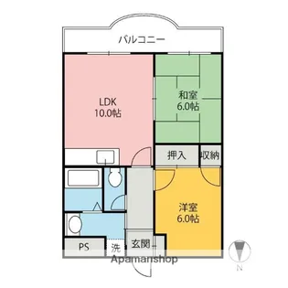 第一戸塚マンション【213号室】の間取り
