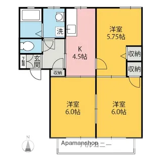 コスモリヴェール【2階】の間取り