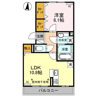 リヴェールマリーズ D【3階】の間取り