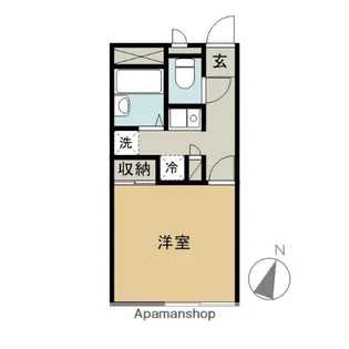 プランドール前橋【105号室】の間取り
