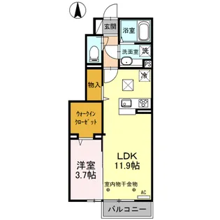 ファミール Ⅲ【1階】の間取り
