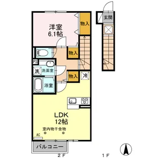 ファミール Ⅲ【2階】の間取り