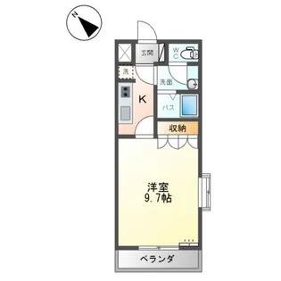 キャトルレーヴ【2階】の間取り