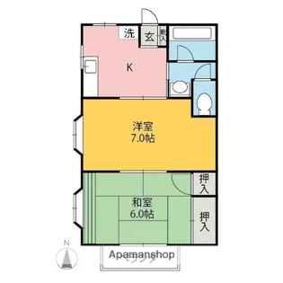 メゾンクリーン【2階】の間取り