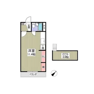 ヨウラク幸塚【2階】の間取り