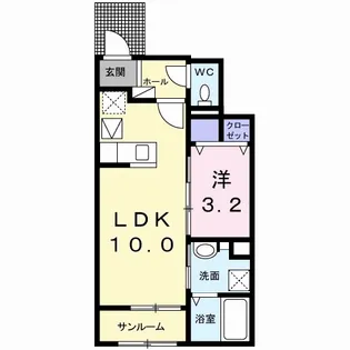 PLACIDE【1階】の間取り