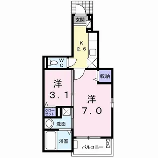 シエル FK【101号室】の間取り