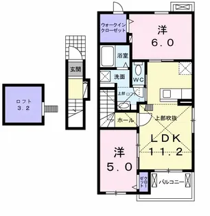 カーサ リリー【2階】の間取り