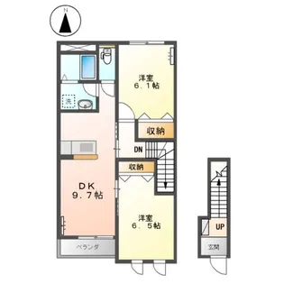 グリシーヌ【2階】の間取り