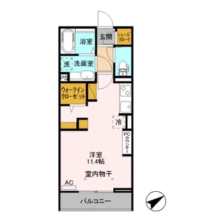 ロイジェントイン前橋【3階】の間取り