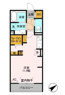 ロイジェントイン前橋【2階】の間取り