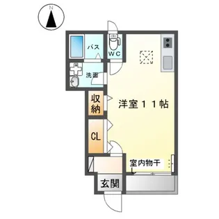 CALMLY(カームリィ)【1階】の間取り