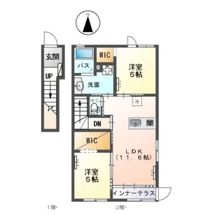 ヴァンヴェール・前橋Ⅲ【2階】の間取り