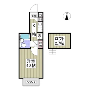 リトルバード【2階】の間取り