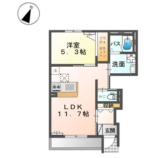 クエルチア A【1階】の間取り