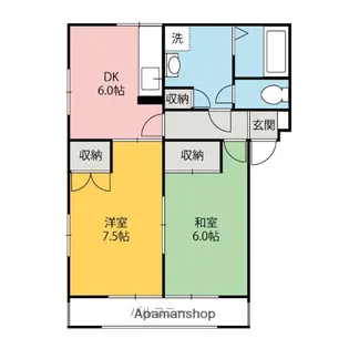 群馬県前橋市広瀬町3丁目【マンション】の間取り