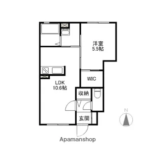 サフェリオスB【1階】の間取り