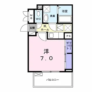 メゾンコリーヌ 4【1階】の間取り