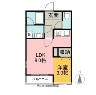 シャレーB【1階】の間取り