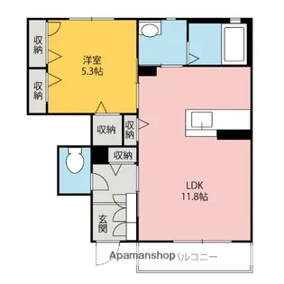 コンティニューAB【1階】の間取り