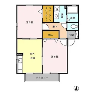 サニーウェル AB【1階】の間取り