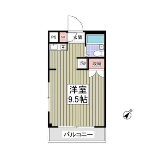 フラッツマグノリア【2階】の間取り