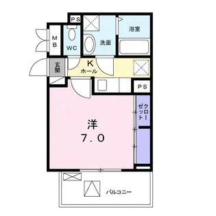 ウェル パーク Ⅱ【2階】の間取り