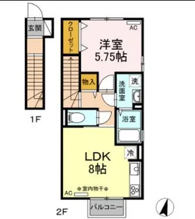 D-room表町【2階】の間取り