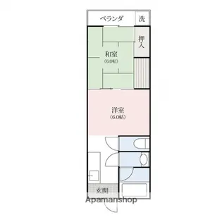 グリーンアップル【1階】の間取り