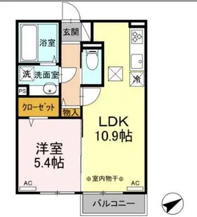 アメージングベルテ【1階】の間取り