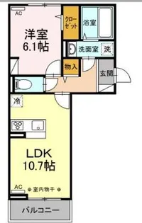 テレノ ディ カーサ【3階】の間取り