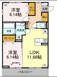 シャンデブレ【2階】の間取り