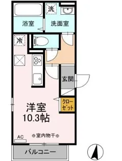 アペルタ【1階】の間取り