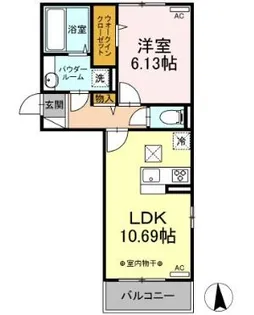 クロッシア前橋南町【1階】の間取り