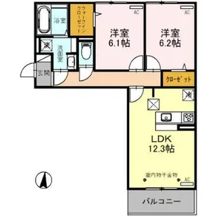 ガーネット【1階】の間取り