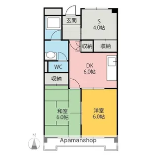 シティヒルズ朝倉Ⅰ【201号室】の間取り