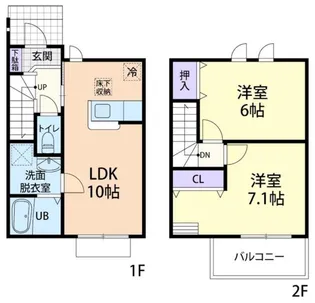 FOLIAR SAN (フォーリア サン)【2階】の間取り
