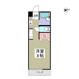 ロックハイツ2【1階】の間取り